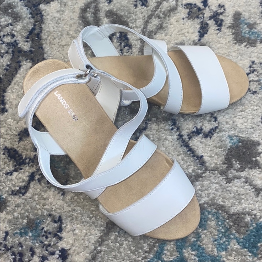 Brand new Land’s End women’s cream heels.
